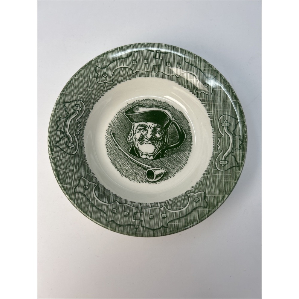 Vintage Royal China The Old Curiosity Shop Fruit Dessert Bowl Toby Mug Green
